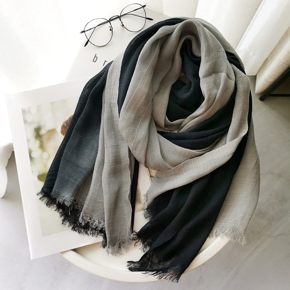 Shawl Wrap Winter - Japanse stijl unisex katoenen linnen sjaal